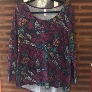 Navy background patterned lynnae. NWOT.